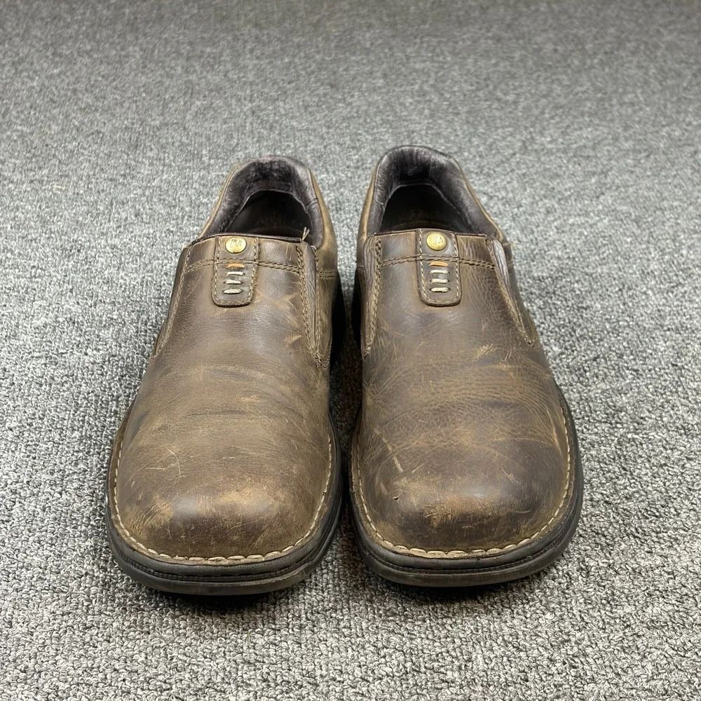 Merrell World Legend Dark Earth Slip On Shoes Mens 10 Brown Nubuck Leather